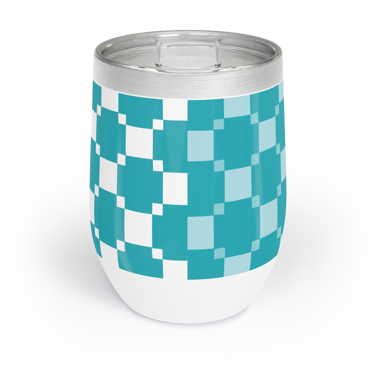 Checkered Dreamscape - Chill Wine Tumbler